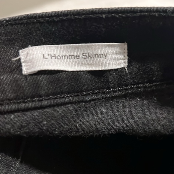 FRAME L'Homme Skinny Fit Jeans in Noir Size 28 - Picture 7 of 8